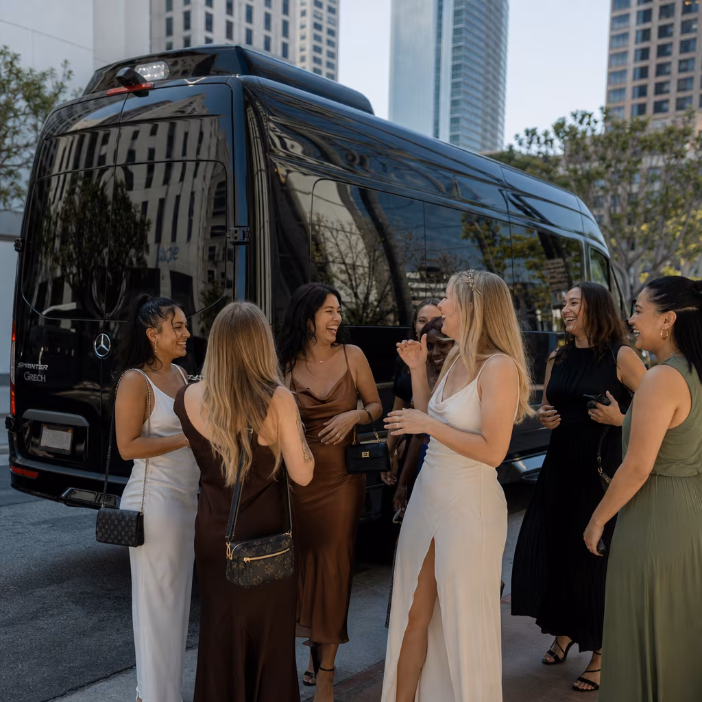 Bachelor and bachelorette party bus
