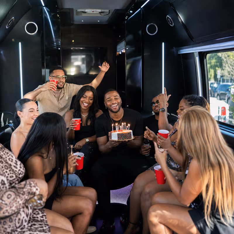 Los Angeles Birthday Transportation fleet vehicle