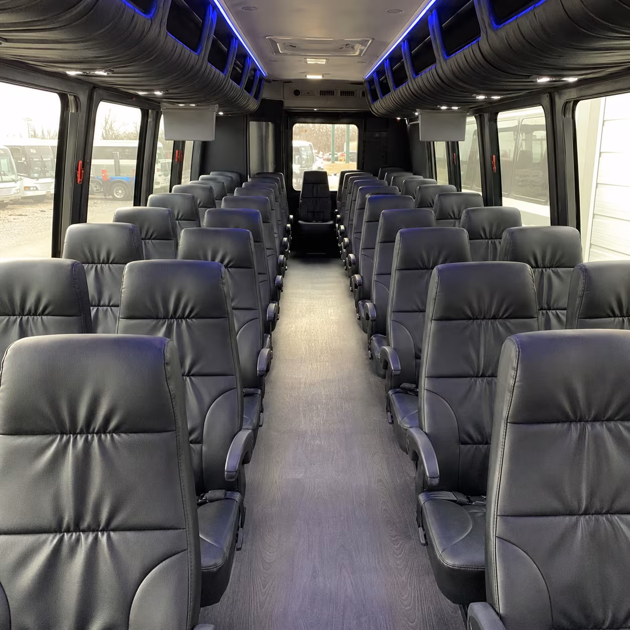 Los Angeles Corporate Transportation party bus interior