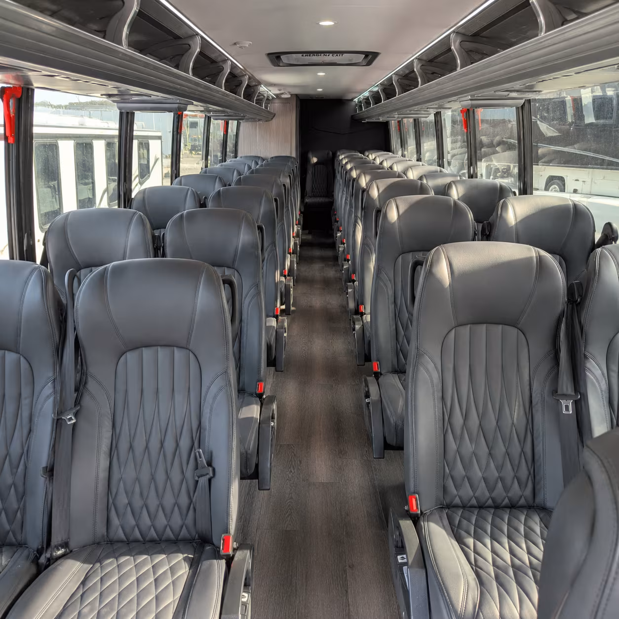 Los Angeles School Event Transportation party bus exterior