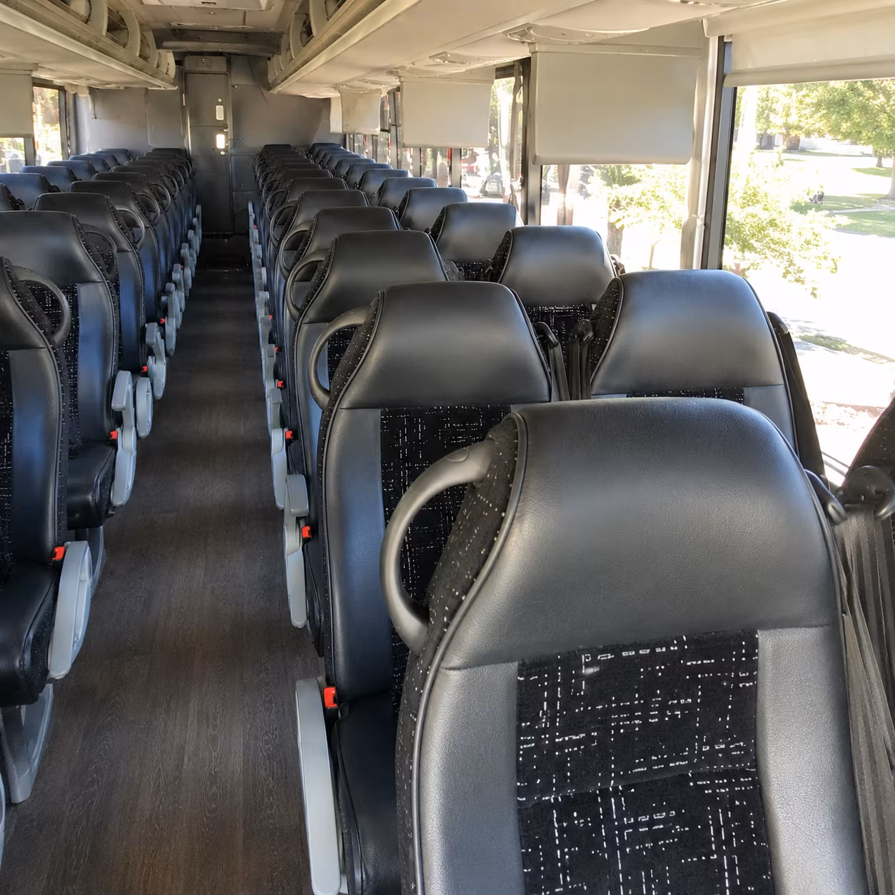 Los Angeles School Event Transportation party bus exterior