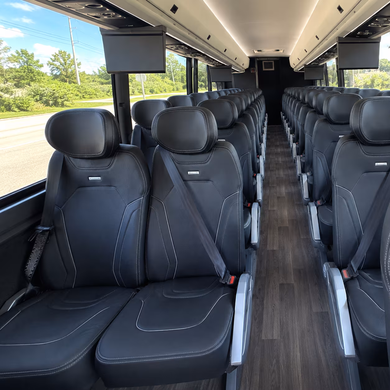 Los Angeles School Event Transportation party bus exterior