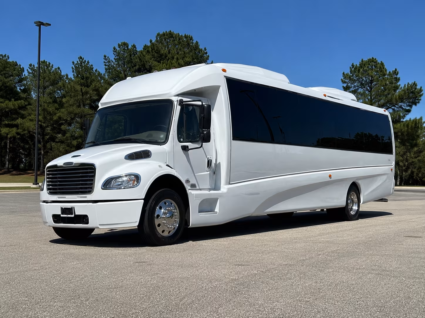 Los Angeles Sporting Event Transportation party bus exterior
