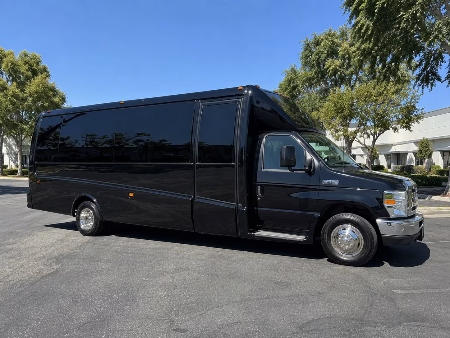 Los Angeles Sporting Event Transportation party bus exterior