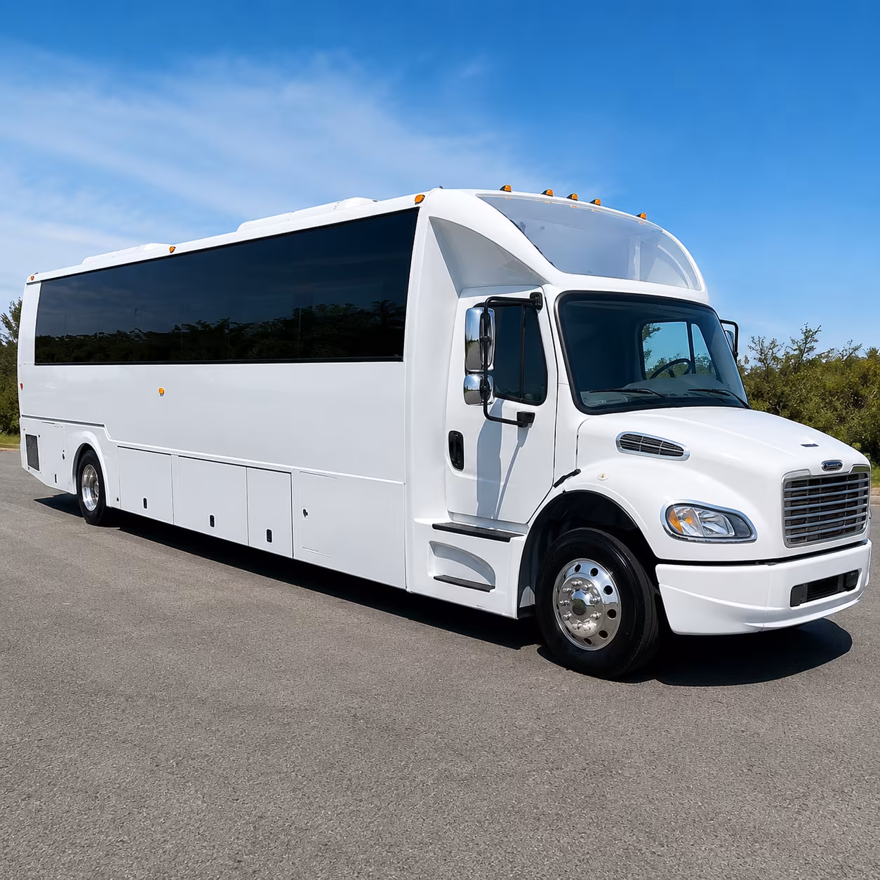 Los Angeles Sporting Event Transportation party bus exterior