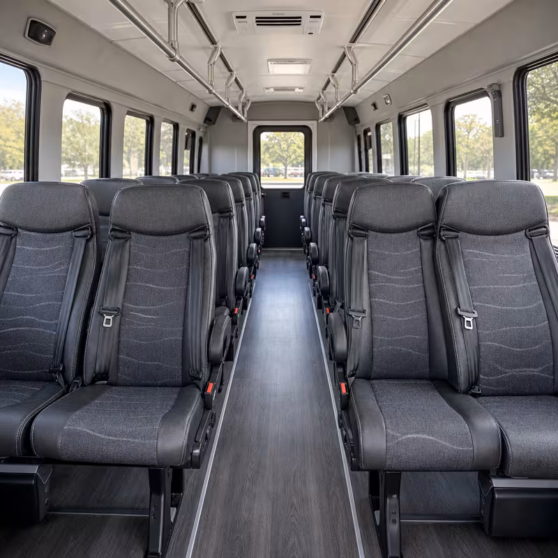 15-35 Passenger Minibus Interior