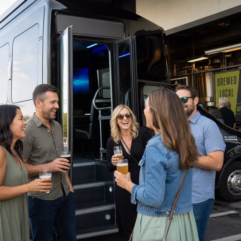 Los Angeles Winery & Brewery Tour Transportation fleet vehicle